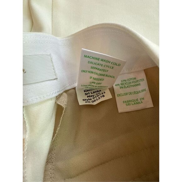 NWT Lilly Pulitzer 33" Colletti High Rise Trouser in Coconut- size 10 - Picture 10 of 12